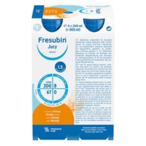 Fresubin Jucy Drink Appelsin 4x200 ml produktbilde
