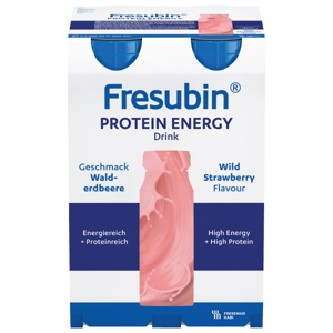 Fresubin protein energy drink markjordbær 4x200 ml produktbilde