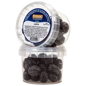 Fribol Sukkerfri Drops Lakris, 65 g produktbilde