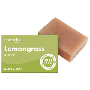 Friendly SæbebarCitrongræs & Hamp 95 g produktbillede