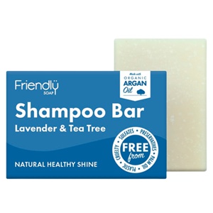 Friendly Shampoo Bar Tea Tree & Lavendel 95 g produktbillede