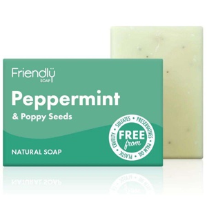 Friendly Soap Peppermint & Poppy Seed Soap 95g product image