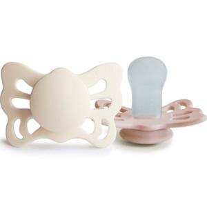 FRIGG Butterfly Anatomisk Silikon 2-pack (Cream/Blush) produkt bild