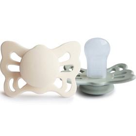 FRIGG Butterfly Anatomisk Silikon 2-pack (Cream/Sage) Storlek 1 produkt bild