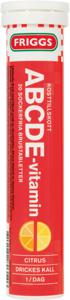 Friggs ABCDE-vitamin Citron 20 brustabletter produkt bild