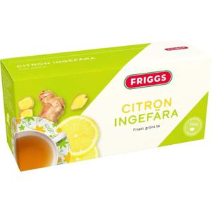 Grönt te Citron Ingefära 20 tepåsar produkt bild