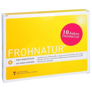 FROHNATUR Pro Serotonin Trinkfläschchen m.Kapseln Produktbild