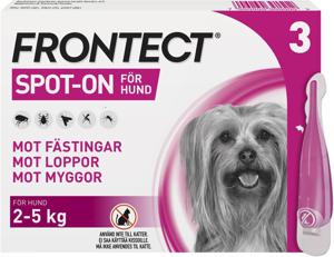 Frontect 2-5 kg, spot-on, lösning, 3 X 0,5 ml produkt bild