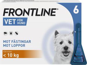 Frontline Vet 100 mg/ml Spot-on hund S 6 x 0,67 ml produkt bild