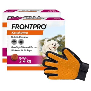 Frontpro 11 mg Kautabletten für Hunde 2 - 4 kg, 2x3 St Kautabletten Produktbild