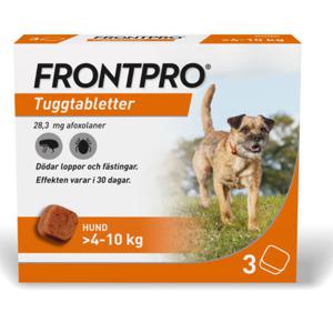 Frontpro för hund >4-10 kg, tuggtablett 28 mg, 3 st