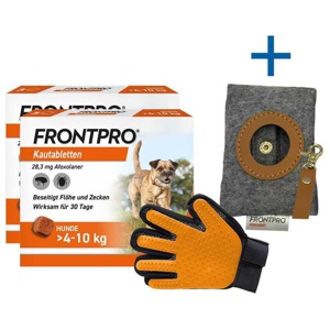 Frontpro 28 mg Kautabletten für Hunde 4 - 10 kg, 2x3 St Kautabletten Produktbild