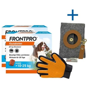 Frontpro 68 mg Kautabletten für Hunde 10 - 25 kg, 2x3 St Kautabletten Produktbild