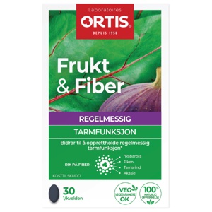 Frukt & Fiber tabletter 30 stk produktbilde