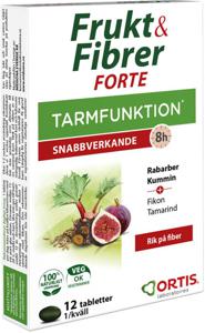 Frukt & Fibrer Forte 12 tabletter produkt bild