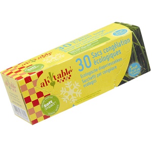 Fryseposer af bioplastik 30 stk 1L - 1 pk. produktbillede