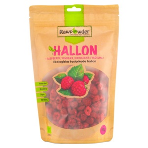 Frysetørrede Hindbær 50 g produktbillede
