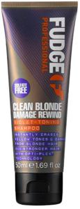 Fudge Clean Blonde Damage Rewind Violet Shampoo 50ml produkt bild