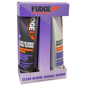Fudge Clean Blonde Damage Rewind Toning-Violet Duo 2x250 produktbillede