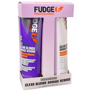 Fudge Everyday Clean Blonde Damage Rewind Violet Toning Duo 2 x 2 produkt bild