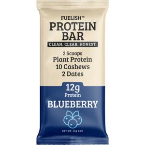 FUELISH Plant Based Blueberry proteinbar 50 g produkt bild