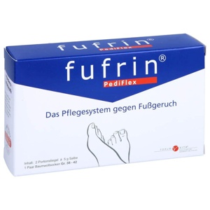 Fufrin Pediflex Pflegesyst.Socke + Salbe Größe 38 - 42, 2X5 g Salbe Produktbild