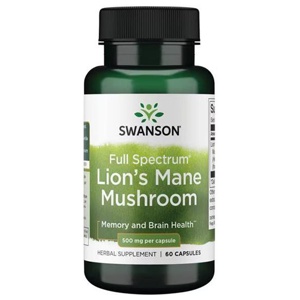 Full Spectrum Lion's Mane Mushroom 500 mg 60 kapslar produkt bild
