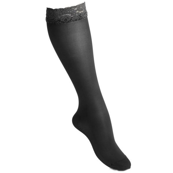 Funq Wear Lace Kompressionsstrumpor Nylon 15-18 mm 38-39 Beautiful Black