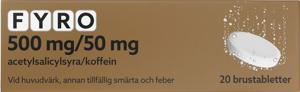 Fyro brustablett 500 mg/50 mg, 20 st produkt bild