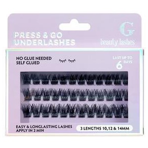 G Beauty Lashes Press & Go Underlashes - Rave - 1 stk. produktbillede