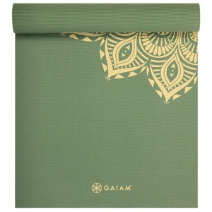 Gaiam Olive Haze Mandala Yoga Mat Printed 6 mm produkt bild