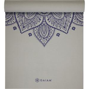 Gaiam Sustained Grey Sundial Flower Yoga Mat 5 mm produkt bild