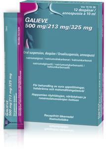 Galieve, oral suspension i dospåse 500 mg/213 mg/325 mg, 1 X 12 st produkt bild