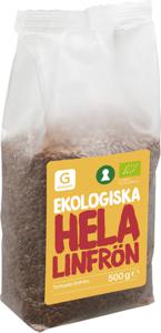 Garant Ekologiska Hela Linfrön 500 g produkt bild