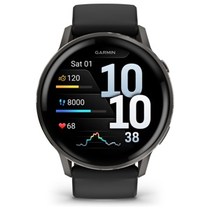 Garmin Venu 4 Black + Slate/Black 45 mm produkt bild