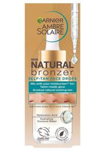 Garnier Ambre Solaire Natural Bronzer Self-Tan Drops 30 ml produkt bild