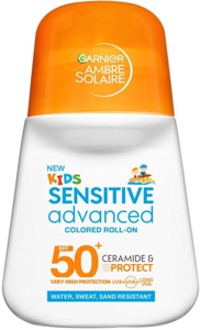 Garnier Ambre Solaire Sensitive Advanced Kids Roll-On SPF50+ 18 g produktbilde