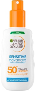 Garnier Ambre Solaire Sensitive Advanced Hypoallergenic Spray SPF50+ 150 ml produktbilde