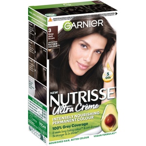 Garnier Nutrisse Ultra Créme Permanent Color 3 Deep Dark Brown Produktbild
