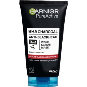 Garnier PureActive BHA Charcoal In1 Anti-Blackhead Cleanser For Impure Skin Produktbild