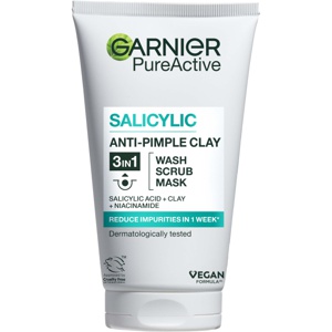 Garnier PureActive Salicylic In1 Anti-Pimple Clay Cleanser For Impure Skin 150 ml Produktbild