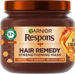 Garnier Respons Hair Remedy 3-Honey Strengtening Mask 340 ml produkt bild