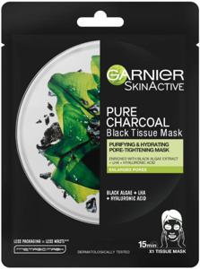 Skin Active Pure Charcoal Black Tissue Mask produkt bild