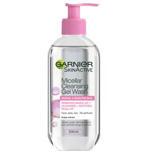 Garnier SkinActive Micellar Cleansing Gel Wash Normal & Sensitive skin 200 ml produkt bild