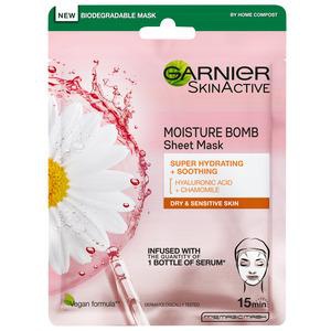 Garnier Skin Active Moisture Bomb Tissue Mask Pink - 28 g produktbillede