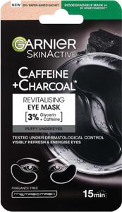 Garnier Skin Active Caffeine + Charcoal Depuffinig Eye Sheet Mask 5 g produkt bild