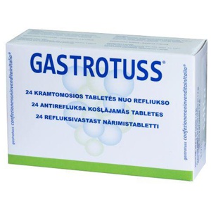 Gastrotuss refluksivastased närimistabletid N24 toote pilt