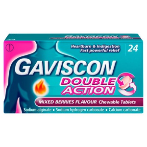 Gaviscon Double Action Mixed Berries Tablets Pack of 24 product image