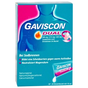 GAVISCON Dual 500mg/213mg/325mg Susp.z.Einn.Btl. Produktbild