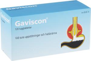 Gaviscon, tuggtablett, 120 st produkt bild
